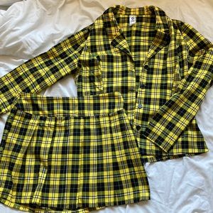 “Clueless” Cher Halloween School Plaid Uniform Character Costume Womens Medium
